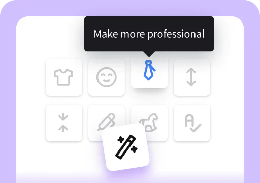 AI Assist is one of the areas available in the chat feed inside the LiveChat® agent app. It's where you use the AI-based LiveChat® features to improve your messages.