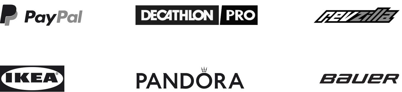 These ecommerce brands already use LiveChat®: Ikea, PayPal, RevZilla, Bauer,Decathlon, Pandora, and more